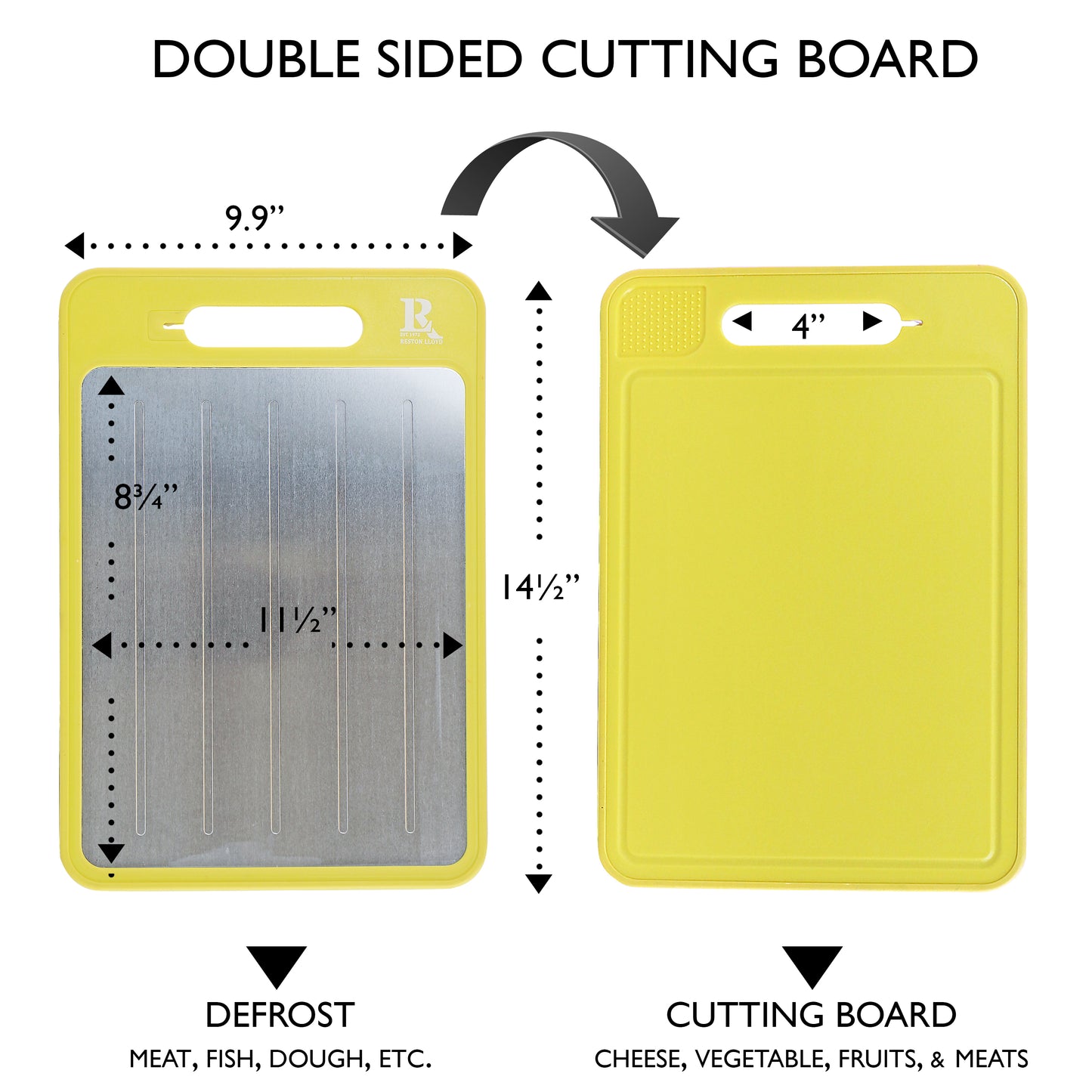 Cutting Board Defrost Tray - Lemon