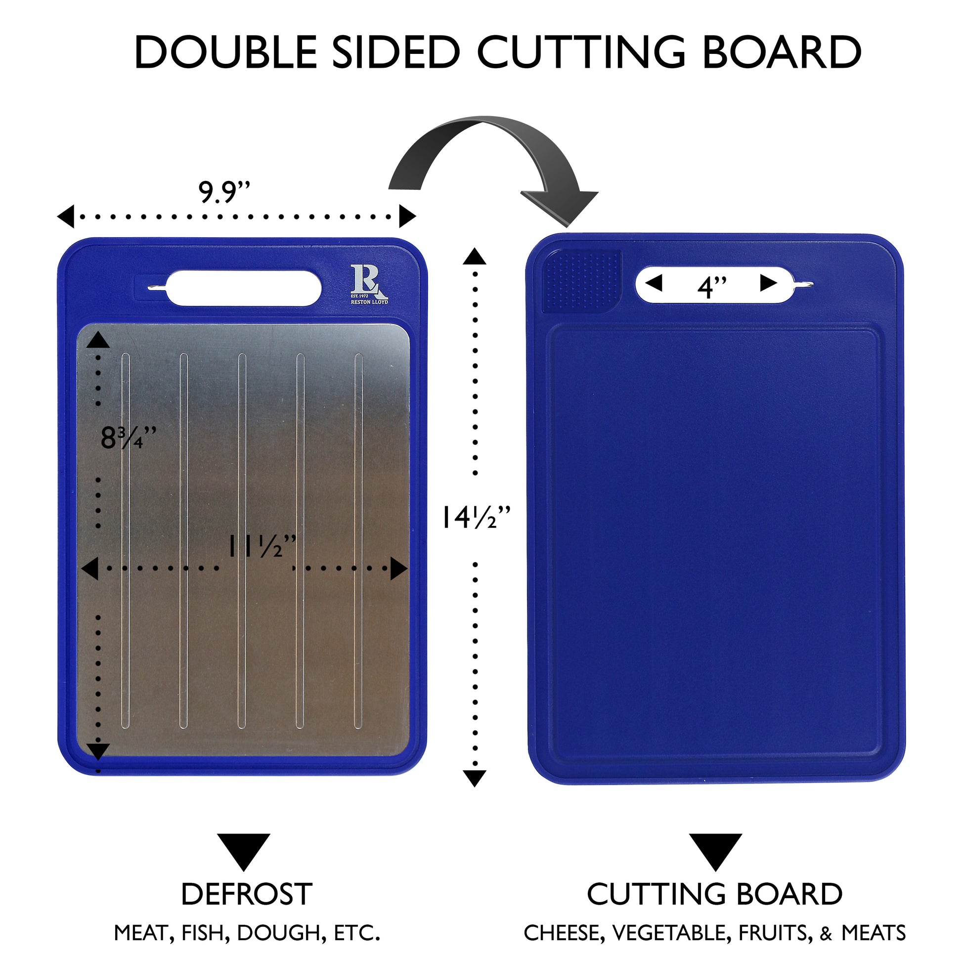Cutting Board Defrost Tray - Indigo