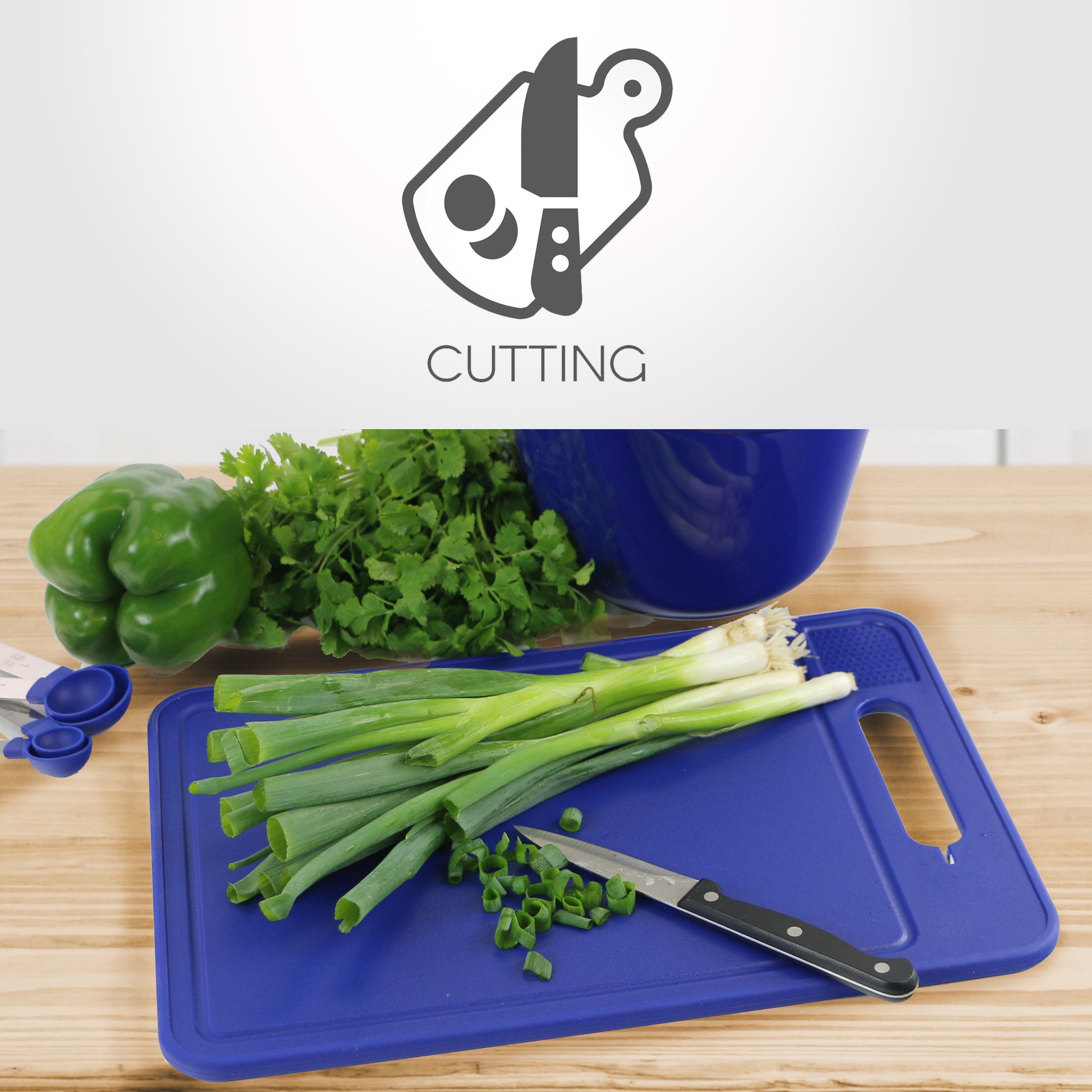 Cutting Board Defrost Tray - Indigo