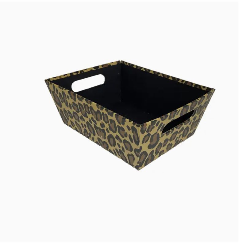 Leopard Pattern Market Tray 10"