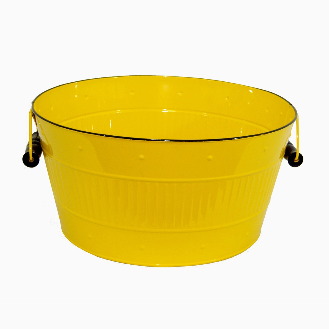 Round Tub Yellow 10x5.5