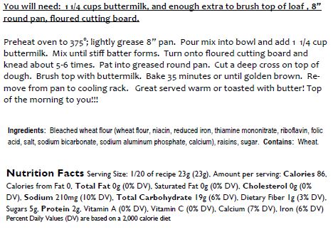 Irish Soda Bread Mix
