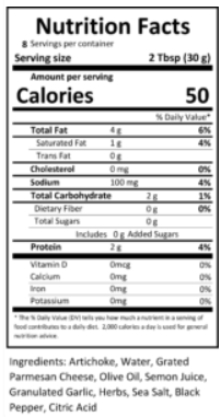 Artichoke Pesto Spread