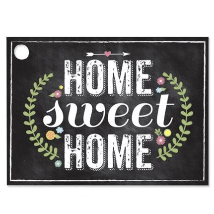 Chalkboard Home Sweet Home Gift Tag