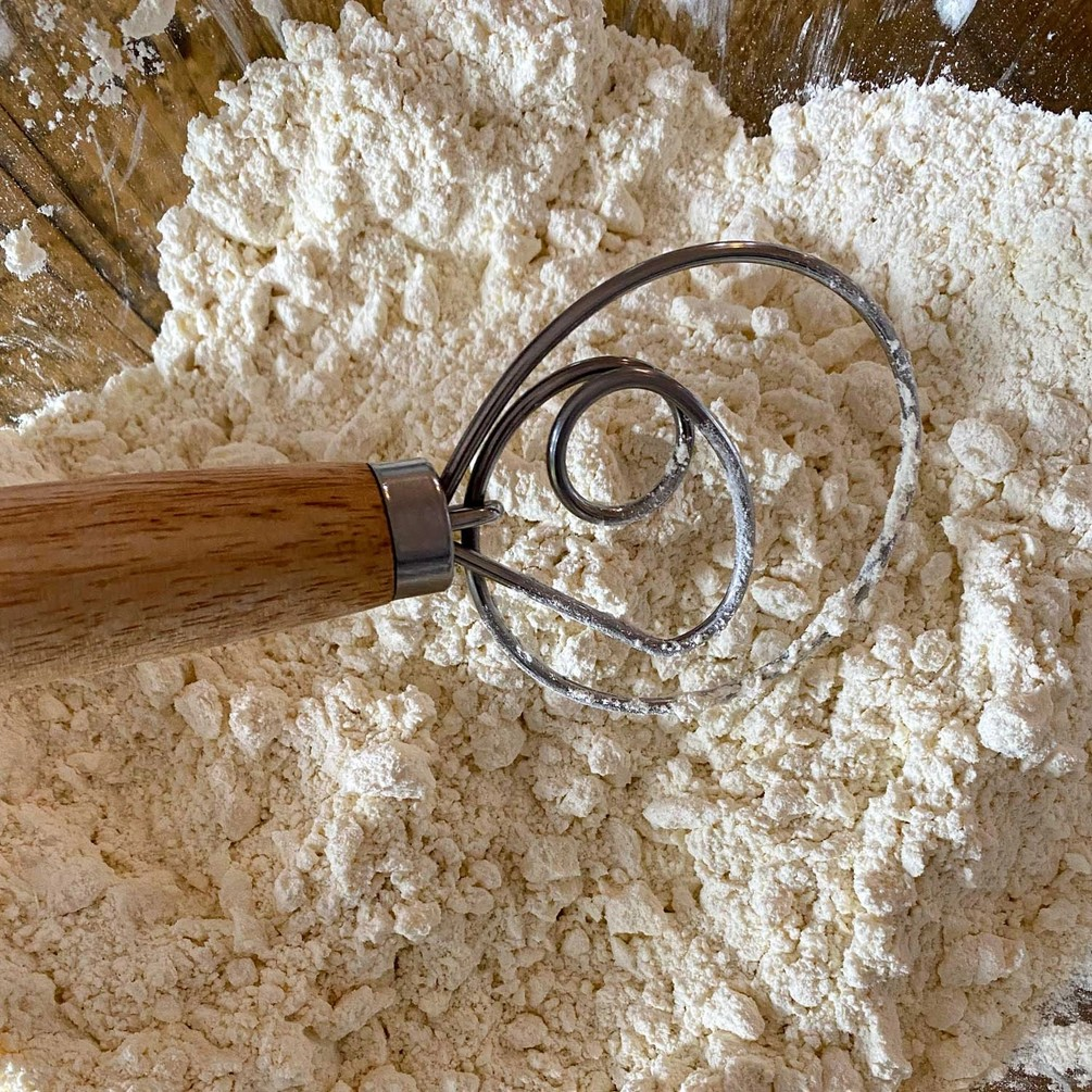 Danish Whisk Wood Handle