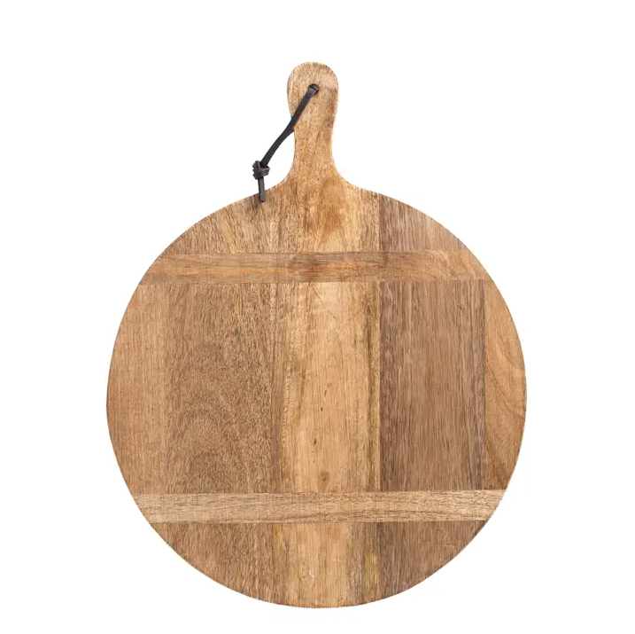 Farmhouse Wood Round Serving Board 14"