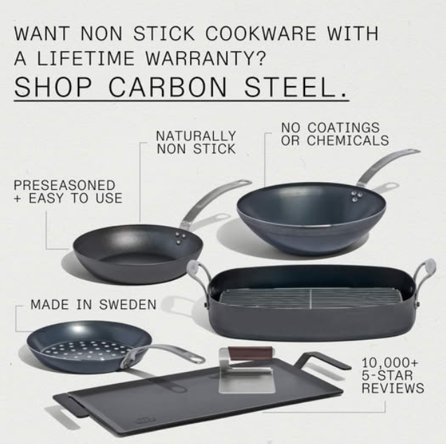 MI Carbon Steel Griddle Rectangle