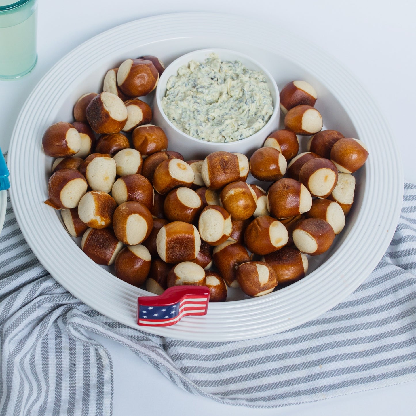 NF Melamine Chip and Dip - Stripes