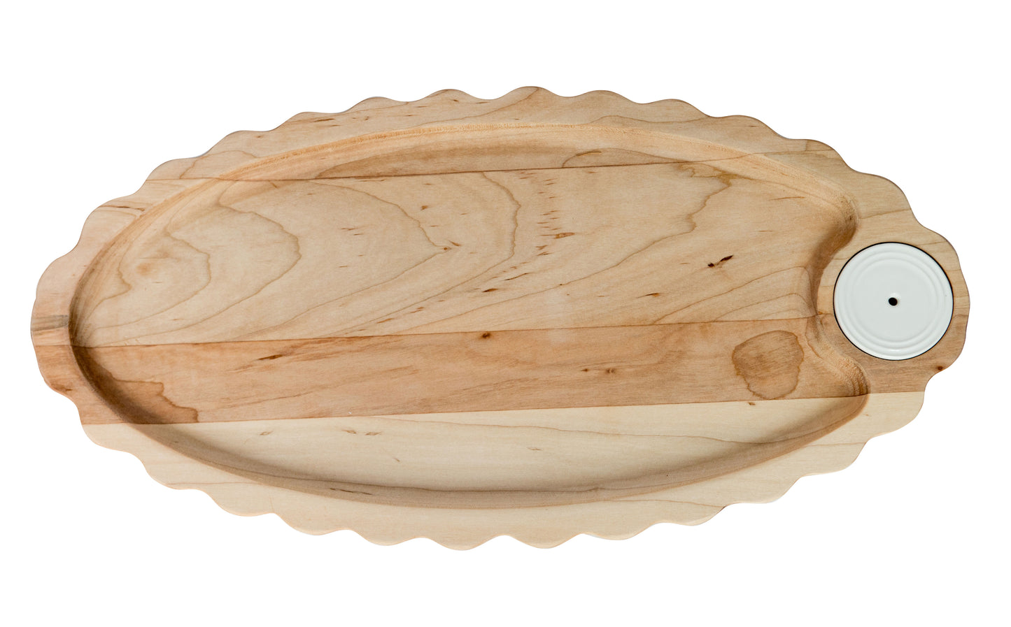 NF Maple Scalloped Anniversary Tray