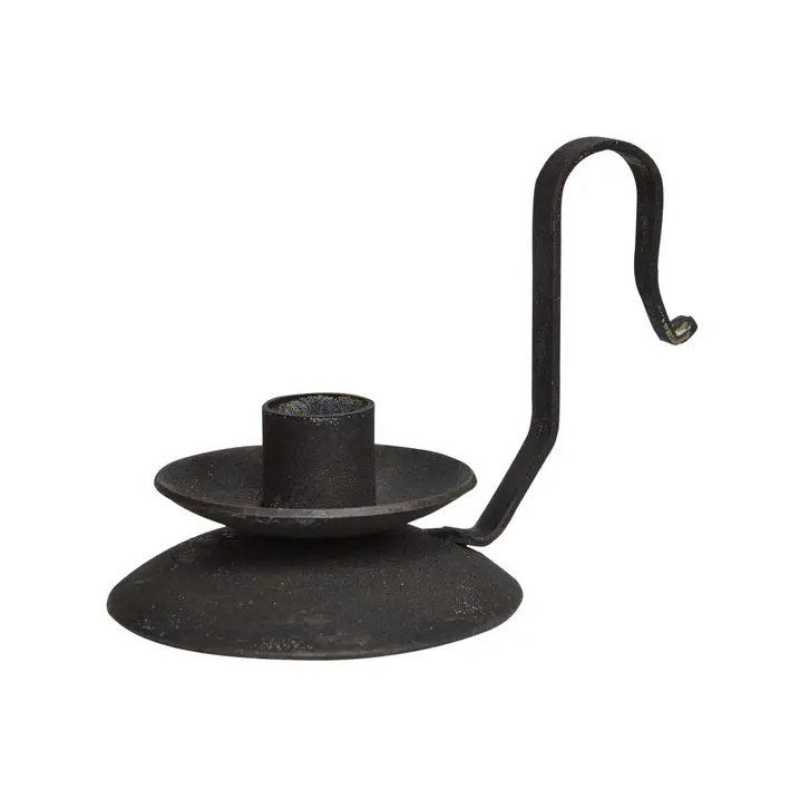 Distressed Candle Holder Sm