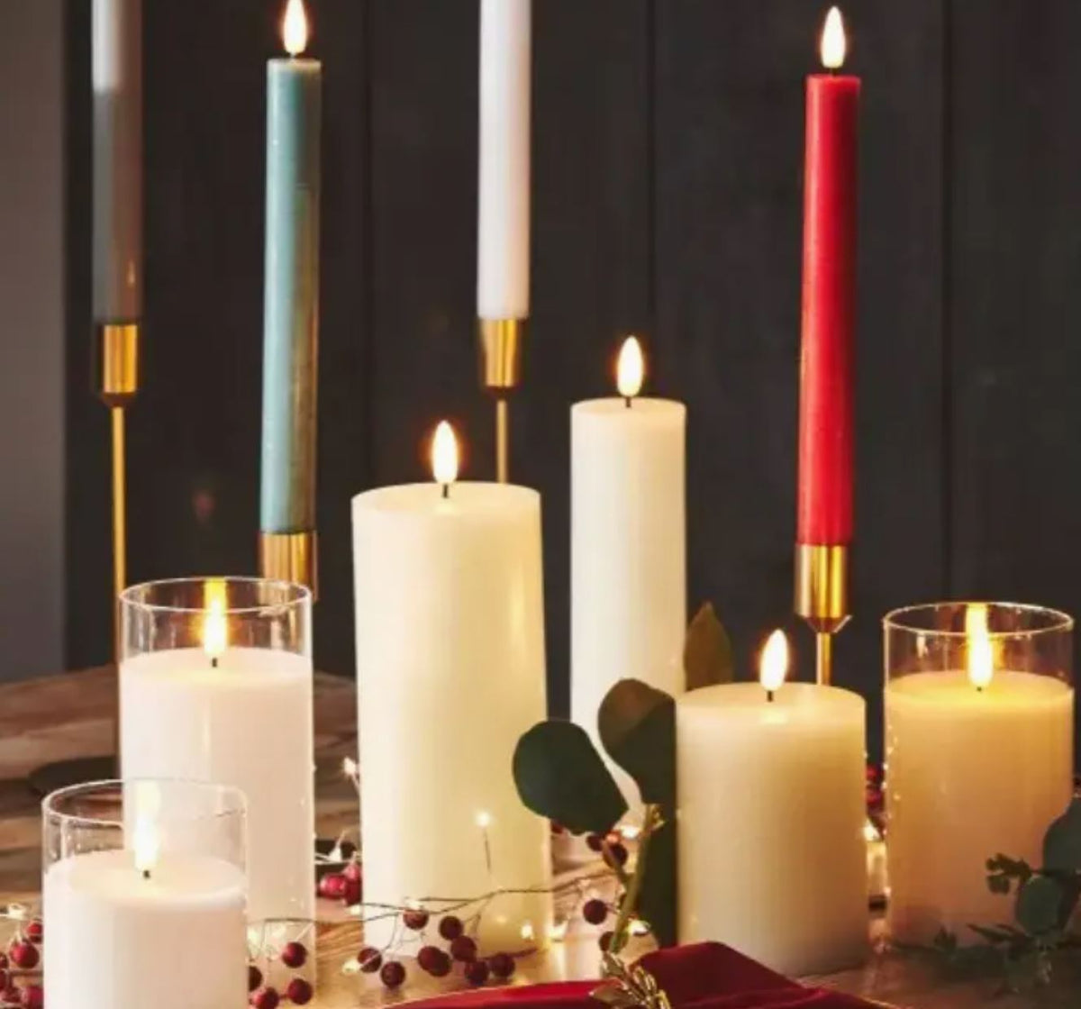 Candles Glass and LED