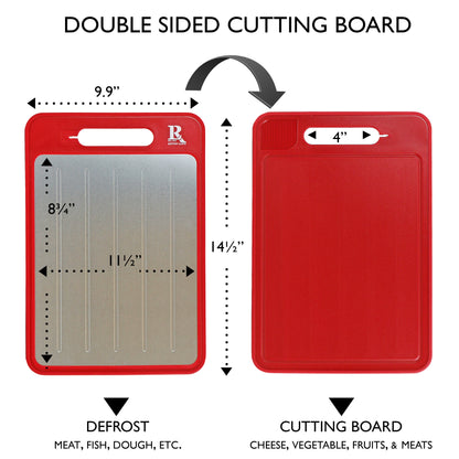 Cutting Board Defrost Tray - Red