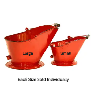 Coal Bucket Enamel Red - Lg