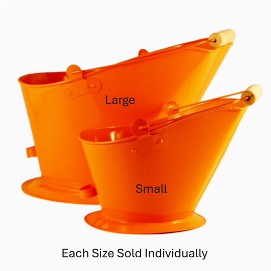 Coal Bucket Enamel Orange - Lg