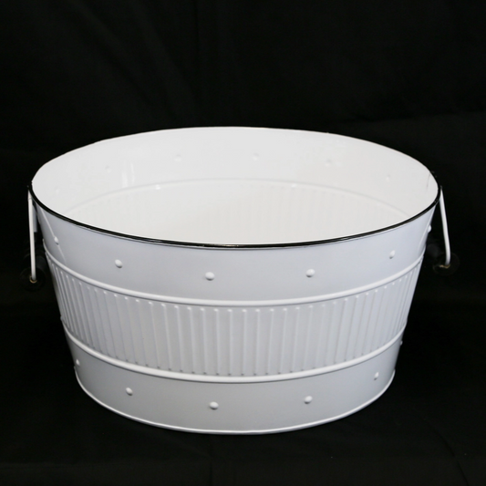 Round Tub White 10x5.5