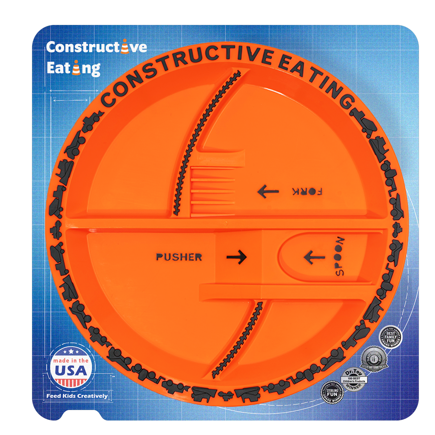 Plate Construction Orange