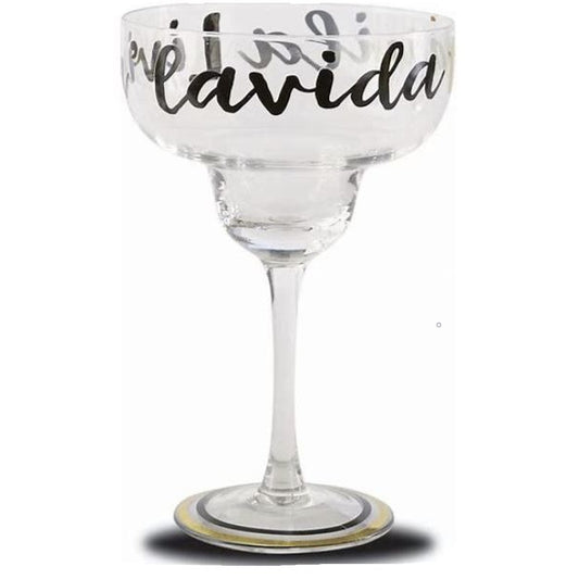 Mud Pie Margarita Glass Living La Vida