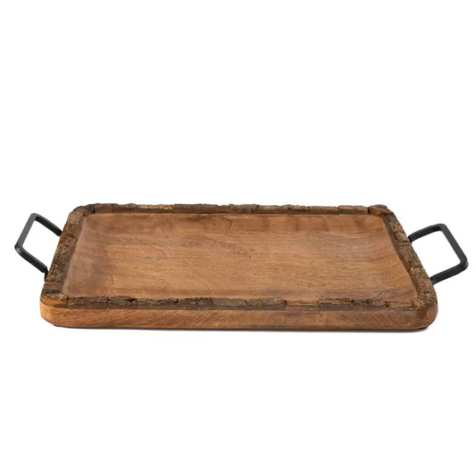 Rustic Farmhouse Live Edge Tray 14X10X1