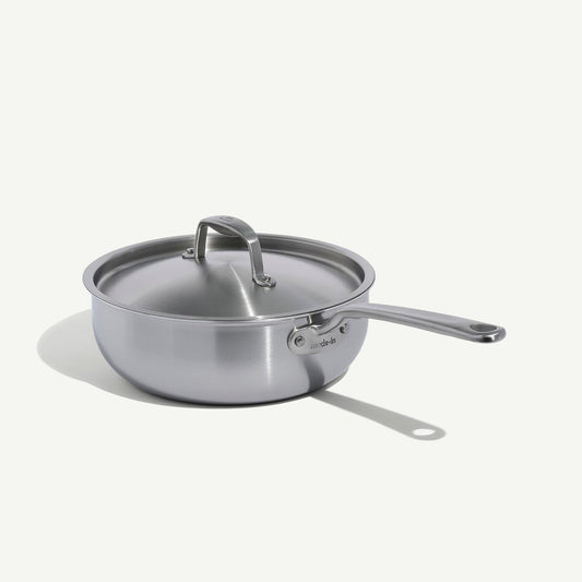 MI Stainless Clad Saucier w/Lid 3qt