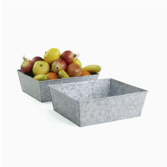 Rectangular Galvanized Tray 12"